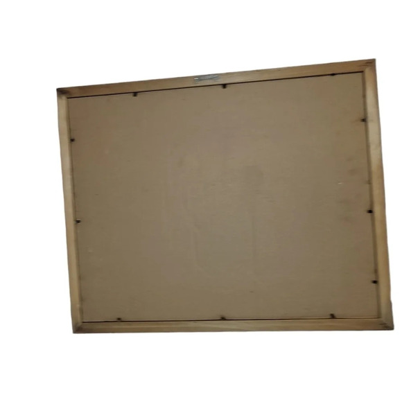 Still Life Trumpet Books Skull Blue Red Painting Framed - Picture 2 of 3